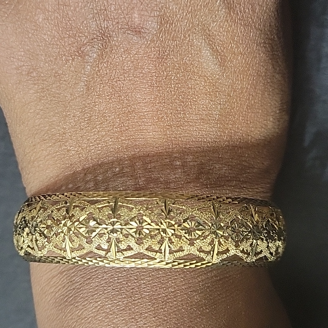 14k Filigree Slipon Bangle Italy Nwot Dc